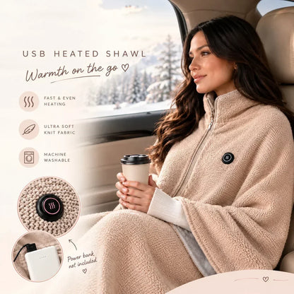 🔥 Christmas Sale — 50% OFF! ❄️ Stay Warm All Winter — Portable Electric Heated Blanket Shawl✈️Buy 2 free shipping🚀