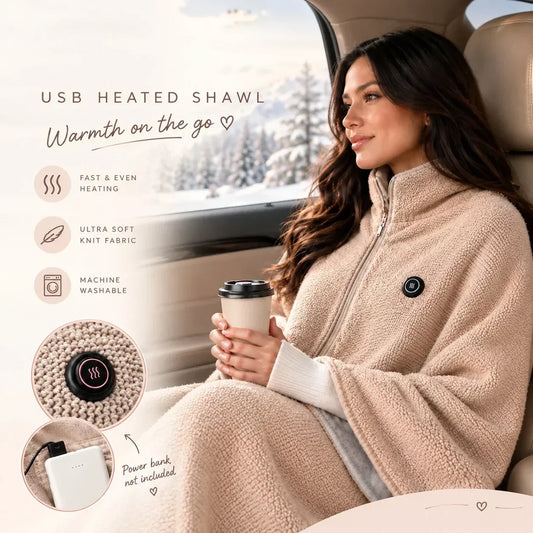 🔥 Christmas Sale — 50% OFF! ❄️ Stay Warm All Winter — Portable Electric Heated Blanket Shawl✈️Buy 2 free shipping🚀