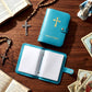✨Limited Time 50% OFF--50K+ SOLD🏆✝🙏Catholic Faux Leather Holy Card Holder – Pocket Prayer Card Organizer with Snap Closure
