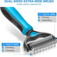 ⏰LAST DAY SALE: Only £3.99🔥🐾Double-Sided Pet Grooming Brush – Hurtless Shedding & Dematting Undercoat Rake for Dogs and Cats