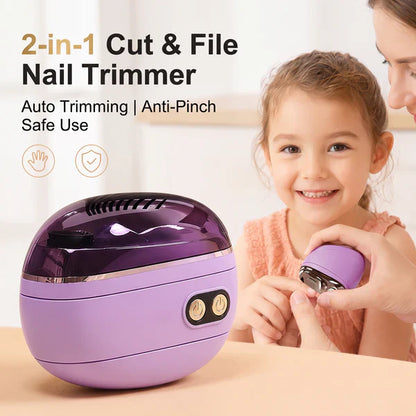 🔥LIMITED TIME PRICE: ONLY ￡9.99!!!🔥🌟 2-in-1 Smart Electric Nail Clipper & Polisher ✂️ & Polisher for All Ages 👨‍👩‍👧‍👦 💅