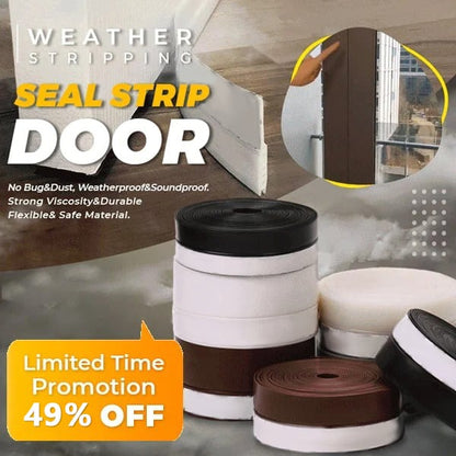 ⏳🖤Black Friday Sale: ONLY ￡7.99!!💥5m Door Seal Strip – self-adhesive, flexible silicone, keeps out dust, insects & noise