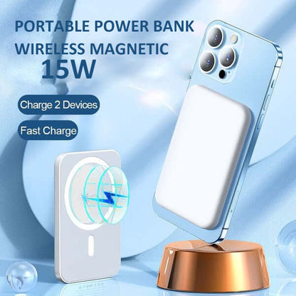 🔥2026 HOT SALE🥳50K+ SOLD!💎🔋 50% OFF! 15W Fast Magnetic Power Bank – Wireless charging at full speed! Snaps on & powers up your phone effortlessly. The quick, cable-free solution. ⚡🧲