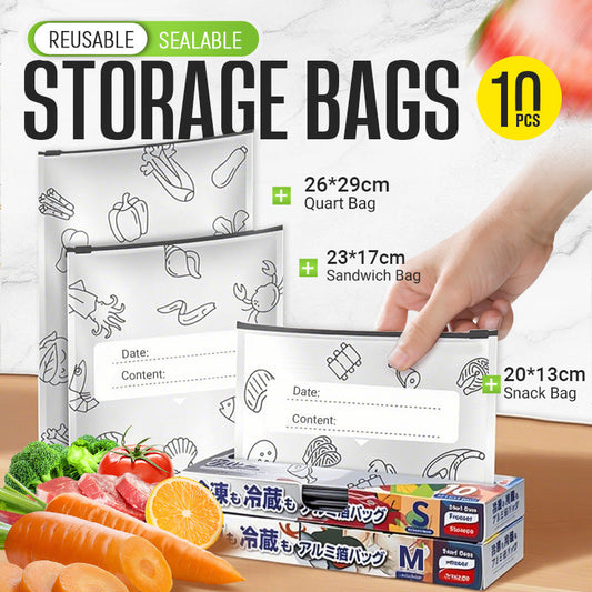 🔥Buy 2 Get 1 Free♻️Reusable Aluminum Foil Sealable Storage Bags