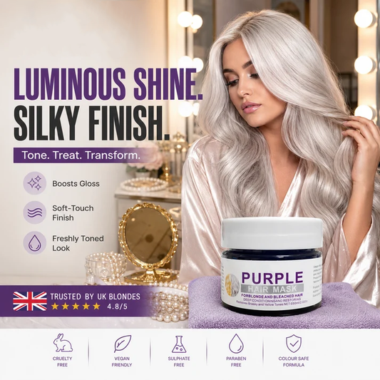 👱‍♀️Want to lighten your hair color? Your hair needs urgent care! Moisturizing Purple Hair Mask with Long-Lasting Scent