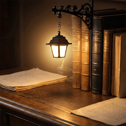 🏆 Last Day Special Price £12.99 !💝 Miniature Retro Streetlight Bookend Light