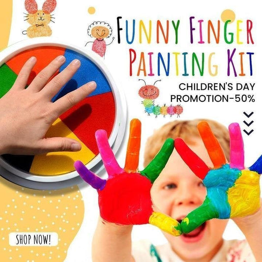 🎁Special Gift For Kids-Funny Finger Painting Kit