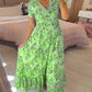 (💃Hot Sale - 48% OFF🔥 Free Shipping) Floral print v-neck dress