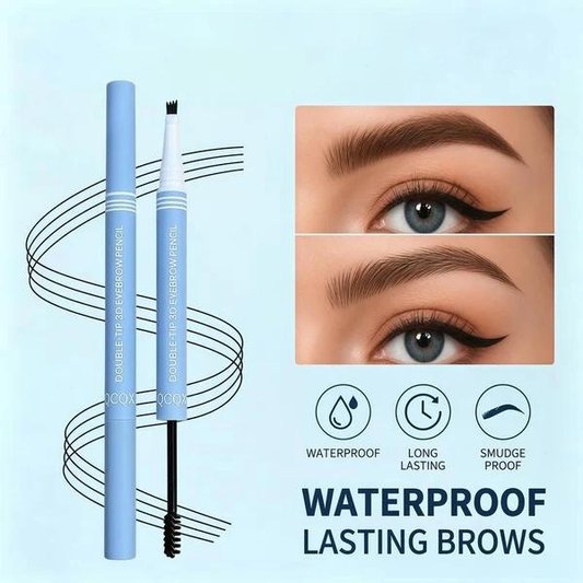 ⏳2026 HOT SALE 60% OFF💞50K+ SOLD!🌿✨ Say Goodbye to Sparse, Uneven Brows – Dual-Tip 3D Microblading Eyebrow Pen for Natural, Long-Lasting Results! ✨
