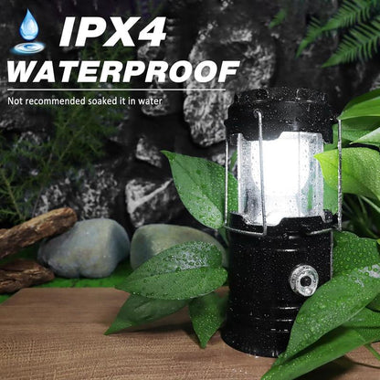 ⏳LAST DAY SALE ONLY ￡11.99!!🔥⛺️Solar Camping Lantern- Rechargeable LED Lights, Magnetic Base & Foldable Hanging Hook- Collapsible Lamp Battery Powered Perfect for Power Outages, Hiking, Emergencies