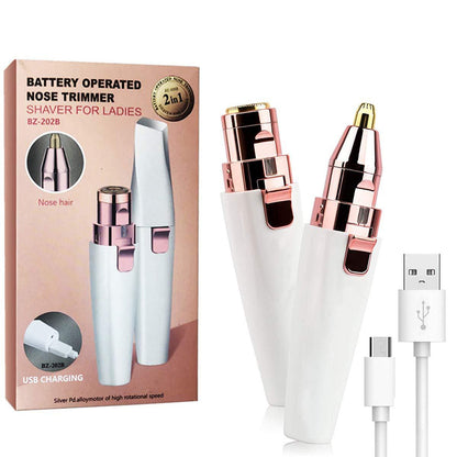 💯Best Seller🔥2-in-1 Women's Eyebrow and Facial Hair Removal Device