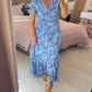 (💃Hot Sale - 48% OFF🔥 Free Shipping) Floral print v-neck dress