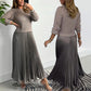 🍂Autumn Promotion 49% OFF🔥Women's solid color Long Sleeve Jumper & Pleated Bottom Dress