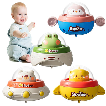 ✨4Pcs Animal Car Baby Toys,Space Theme Infant Car Toys for 1 Year Old