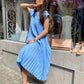 🌸Seasonal Sale-49%OFF💟Sleeveless pleated simple solid color dress