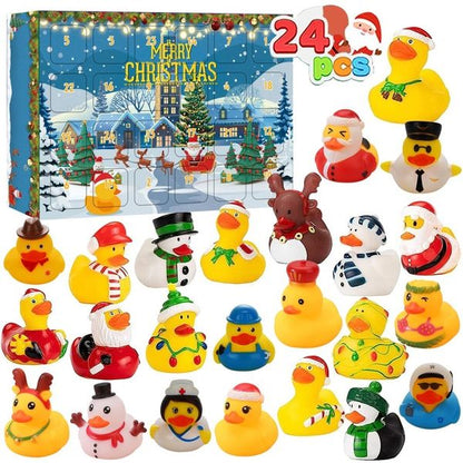 💕Last 48 hours 49% OFF🎅24 Pcs Countdown Christmas Rubber Ducks Advent Calendar