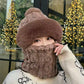 🔥HOT SALE💖Women's Winter Warm Windproof Plush Scarf Hat