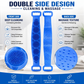 🔥Limited Time 60% OFF🚿🧼Silicone Back Scrubber for Bath, Double-Sided Body Exfoliating Bath Brush with Soft Silicone Bristles