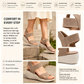🔥LAST DAY 50% OFF - 🧵Sequin Knit Wedge Sandals – Stretch Into Summer