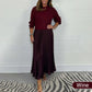 🍂Autumn Promotion 49% OFF🔥Women's solid color Long Sleeve Jumper & Pleated Bottom Dress