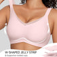 Women's Wireless V-Neck Crossover Mesh Seamless Push-Up Bra