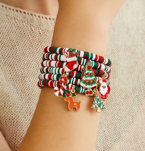 💥Buy 3 Get 3 Free🎁Christmas clay beaded bracelet