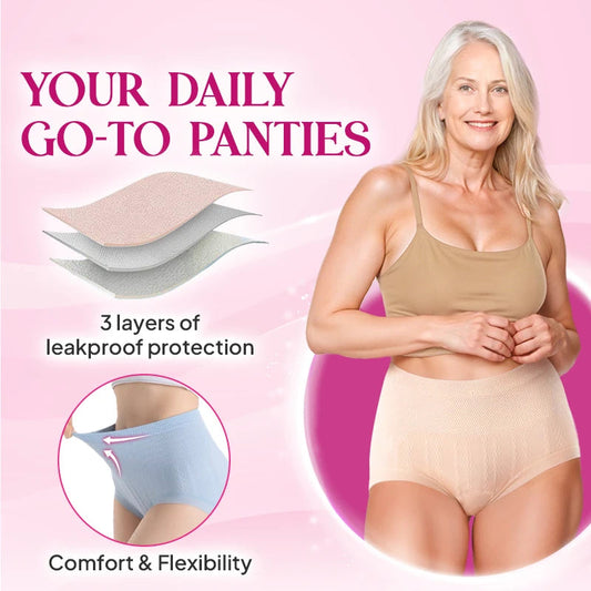 ⏰Limited Sale: Buy 1 Get 2 Free - JUST ￡2.99/PC!!🤩Leak-proof High-Waist Tummy-Control Butt-Lifting Panties💕