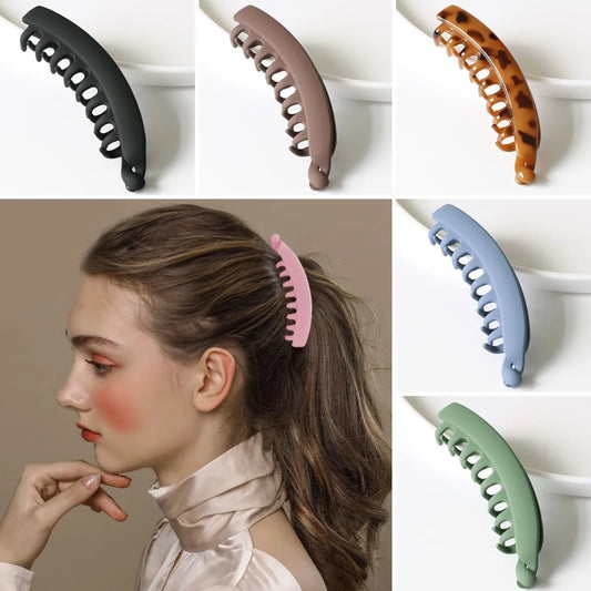 🥰Large Banana Hair Clips Non-slip Ponytail Holder Clip for Women and Girls