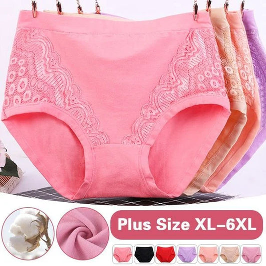 🔥2024 Plus Size High Waist Leak Proof Cotton Panties