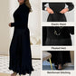 🍂Autumn Promotion 49% OFF🔥Women's solid color Long Sleeve Jumper & Pleated Bottom Dress