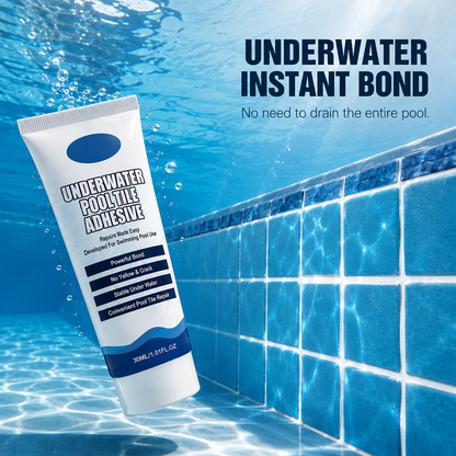🥳2026 HOT SALE🥳💞50K+ SOLD! 💧🔧 50% OFF! High Strength Underwater Pool Tile Adhesive – bonds instantly underwater, no draining or pro help needed. Waterproof, crack-resistant & durable. Fix pool tiles fast! 🛡️✅