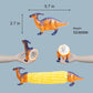 🏆 Last Day Special Price £12.89 ! 🦖Dinosaur Corn Holders for Corn On The Cob - Funny Corn Cob Holder for Kids and Adults with Stainless Steel Prongs