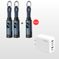 ⏳Limited-time 50% off⏰4-in-1 Digital Display Keychain Charging Cable🔋📱