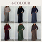 🍂Autumn Promotion 49% OFF🔥Women's solid color Long Sleeve Jumper & Pleated Bottom Dress