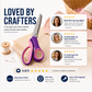 🔥HOT SALE 50% OFF🎁✂️ Pinking Shears Scissors – Stainless Steel, Ergonomic Cushioned Handles – Perfect for Sewing, Quilting & Scrapbooking! 🧵💨