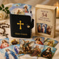 ✨Limited Time 50% OFF--50K+ SOLD🏆✝🙏Catholic Faux Leather Holy Card Holder – Pocket Prayer Card Organizer with Snap Closure