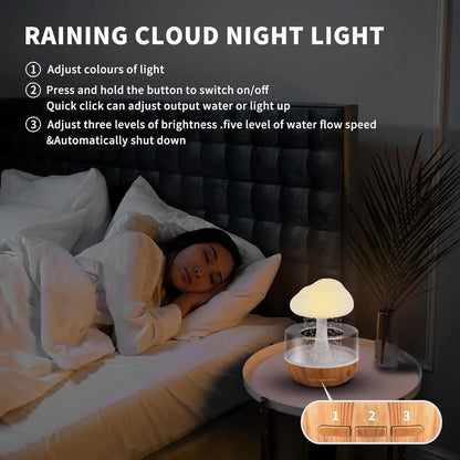🛋️ LIMITED‑TIME 50% OFF! 💕 Meet the Cloud Raindrop-Valentine's Day Sale -Cloud Raindrop Humidifier