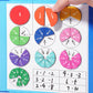 💥Montessori Magnetic Book Fraction Puzzle For Children