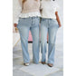 🏆️Last Day 49% OFF - High Rise Vintage Wash Tummy Control Top Straight Leg Jeans👖