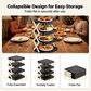 🍽️ 50% OFF NOW! 📦 4-Tier Bowl Storage Rack – Foldable, Stable & Maximizes Your Kitchen Space