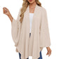 🥰Women's Elegant Shawl Wraps Soft Open Front Poncho Sweater