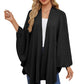 🥰Women's Elegant Shawl Wraps Soft Open Front Poncho Sweater