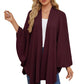 🥰Women's Elegant Shawl Wraps Soft Open Front Poncho Sweater