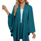 🥰Women's Elegant Shawl Wraps Soft Open Front Poncho Sweater