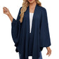 🥰Women's Elegant Shawl Wraps Soft Open Front Poncho Sweater