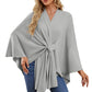 🥰Women's Elegant Shawl Wraps Soft Open Front Poncho Sweater