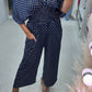 ✨Last Day Promotion-50% Off💖Polka Dot Printed Elastic Waist Jumpsuit