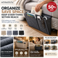 🥳2026 HOT SALE🥳💞50K+ SOLD! 🛏️50% OFF NOW! Bedside Hanging Storage Bag‑Multi‑Pocket Bed Caddy Organizer, Felt Hanging Pouch for Dorm Bunk Bed Hold Tablet Book Phone Stationery-B