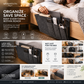 🥳2026 HOT SALE🥳💞50K+ SOLD! 🛏️50% OFF NOW! Bedside Hanging Storage Bag‑Multi‑Pocket Bed Caddy Organizer, Felt Hanging Pouch for Dorm Bunk Bed Hold Tablet Book Phone Stationery-B