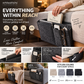 🥳2026 HOT SALE🥳💞50K+ SOLD! 🛏️50% OFF NOW! Bedside Hanging Storage Bag‑Multi‑Pocket Bed Caddy Organizer, Felt Hanging Pouch for Dorm Bunk Bed Hold Tablet Book Phone Stationery-B